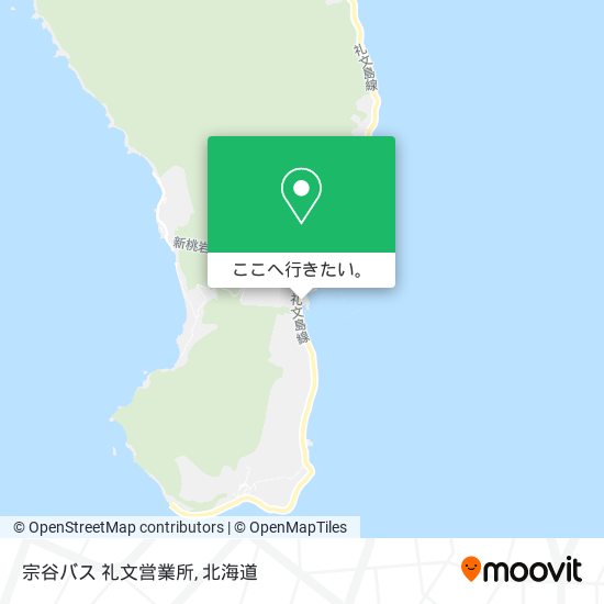 宗谷バス 礼文営業所地図