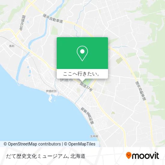 だて歴史文化ミュージアム地図