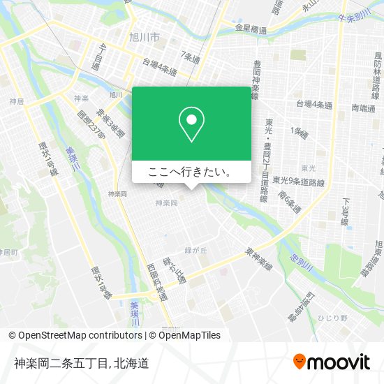 神楽岡二条五丁目地図