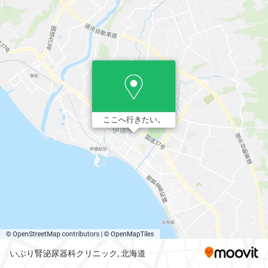 いぶり腎泌尿器科クリニック地図