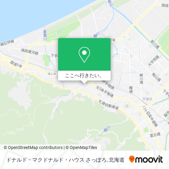 ドナルド・マクドナルド・ハウス さっぽろ地図