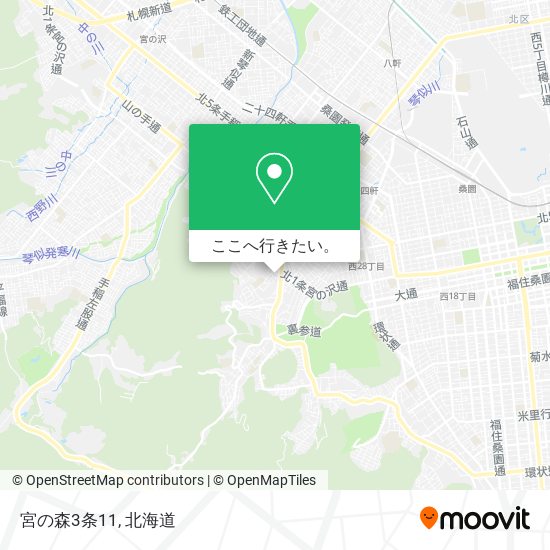 宮の森3条11地図