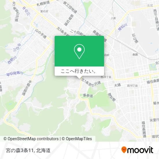 宮の森3条11地図
