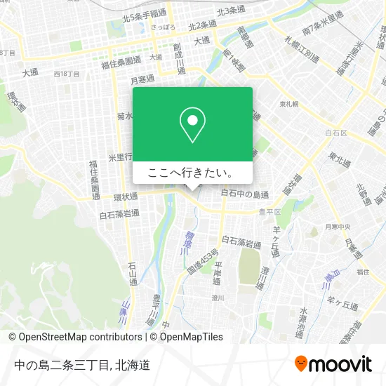 中の島二条三丁目地図