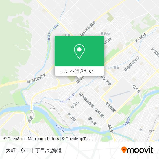 大町二条二十丁目地図