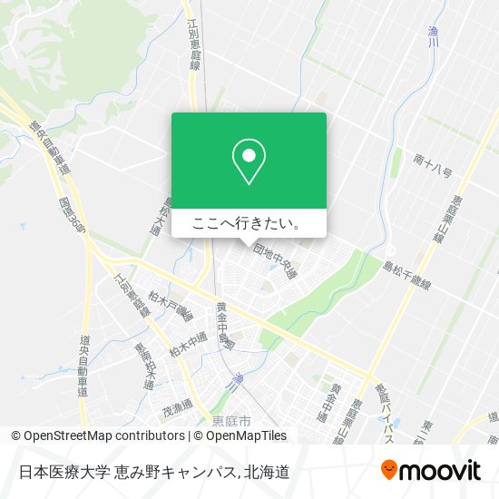 日本医療大学 恵み野キャンパス地図