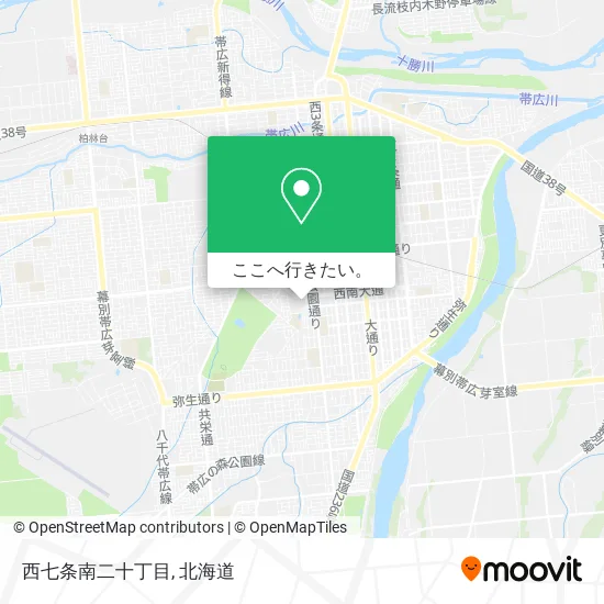 西七条南二十丁目地図