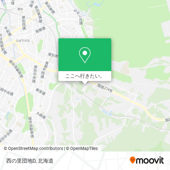 西の里団地D地図