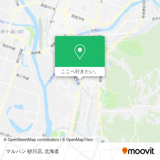 マルハン 砂川店地図