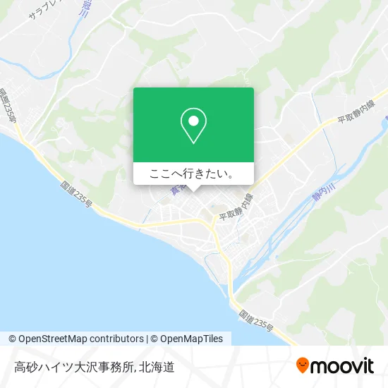 高砂ハイツ大沢事務所地図