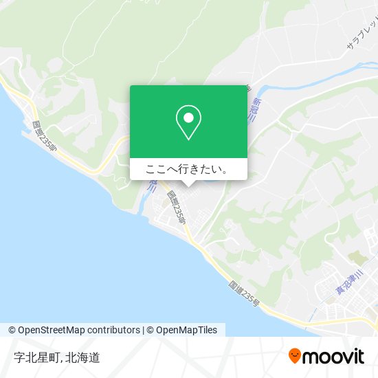字北星町地図