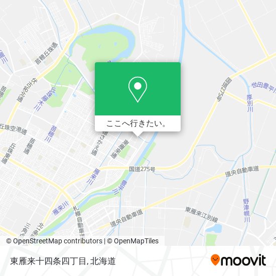 東雁来十四条四丁目地図