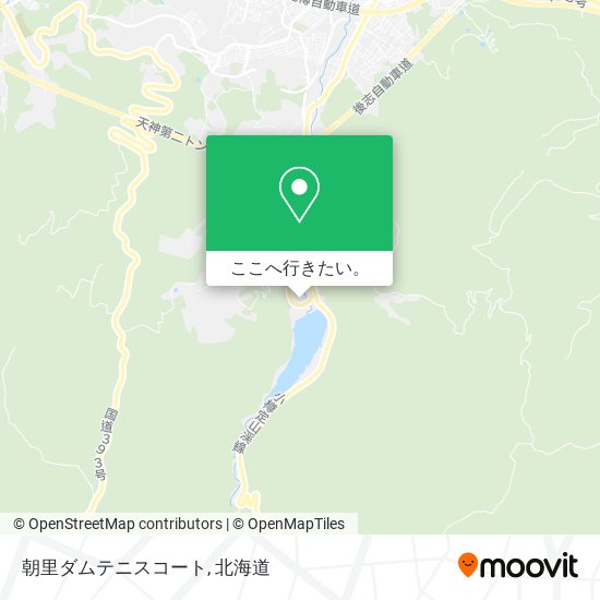 朝里ダムテニスコート地図