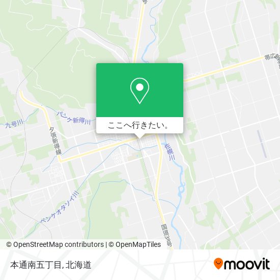 本通南五丁目地図