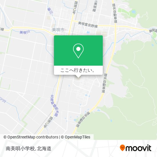 南美唄小学校地図