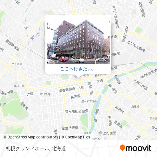 札幌グランドホテル地図