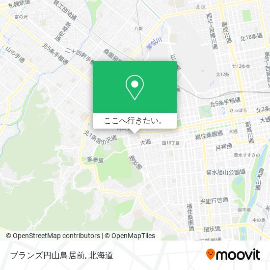 ブランズ円山鳥居前地図
