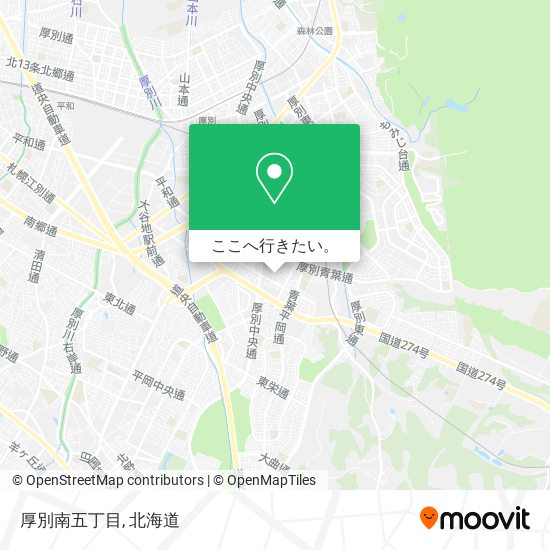 厚別南五丁目地図