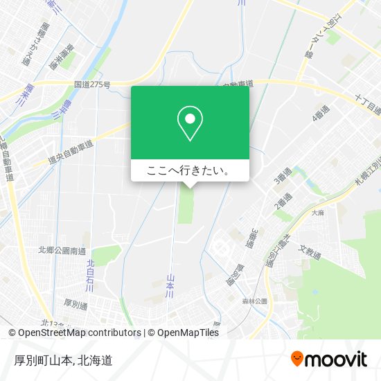 厚別町山本地図