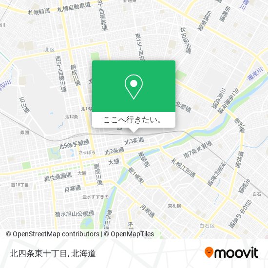 北四条東十丁目地図