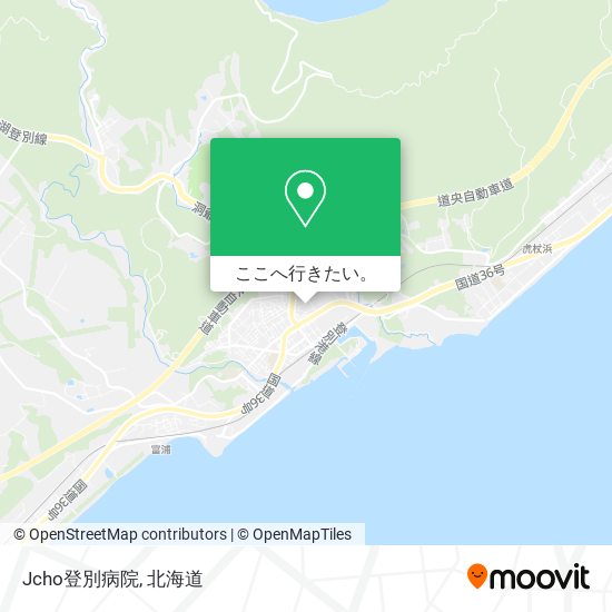 Jcho登別病院地図
