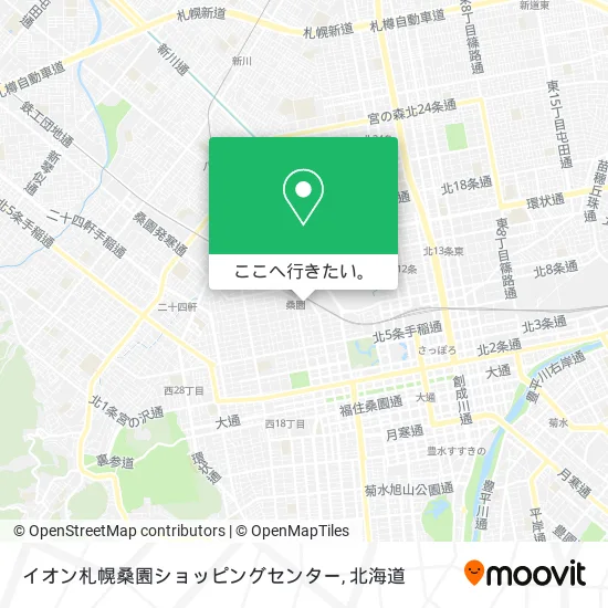 イオン札幌桑園ショッピングセンター地図