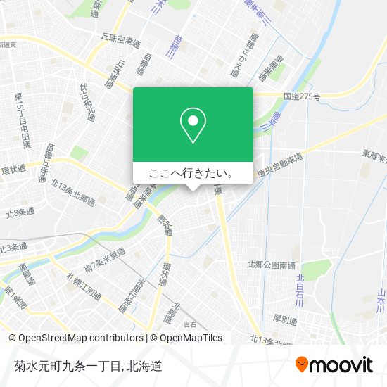 菊水元町九条一丁目地図