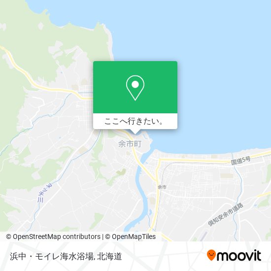 浜中・モイレ海水浴場地図