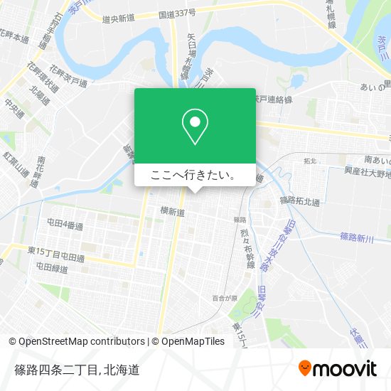 篠路四条二丁目地図