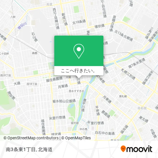 南3条東1丁目地図