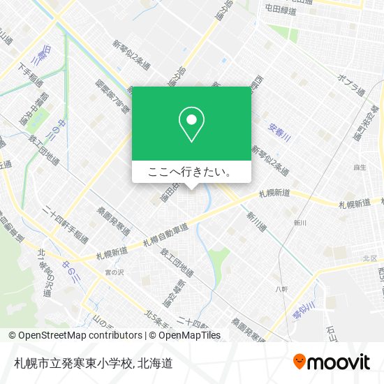 札幌市立発寒東小学校地図