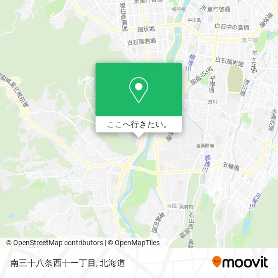 南三十八条西十一丁目地図