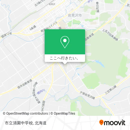 市立清園中学校地図