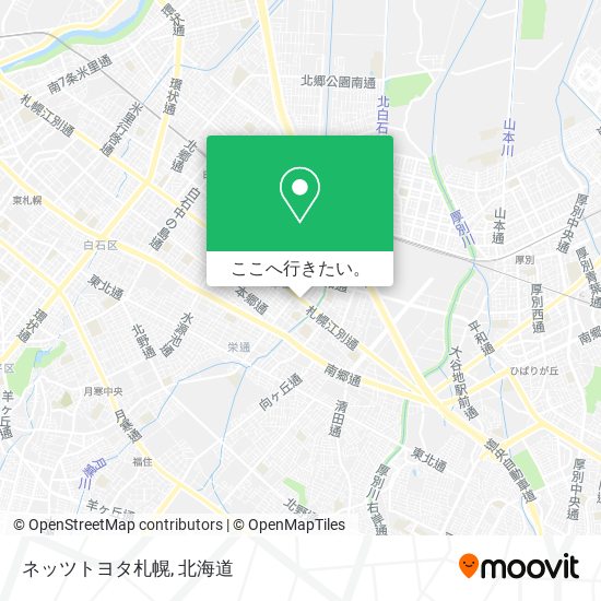 ネッツトヨタ札幌地図