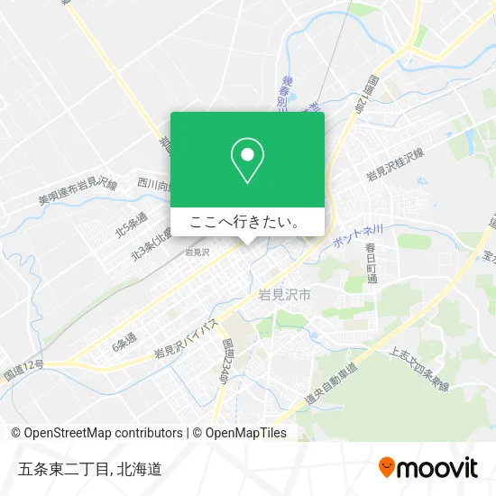 五条東二丁目地図
