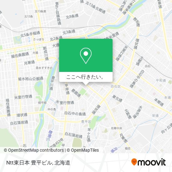 Ntt東日本 豊平ビル地図