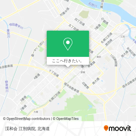 渓和会 江別病院地図
