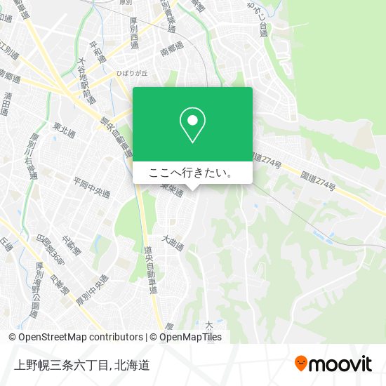 上野幌三条六丁目地図
