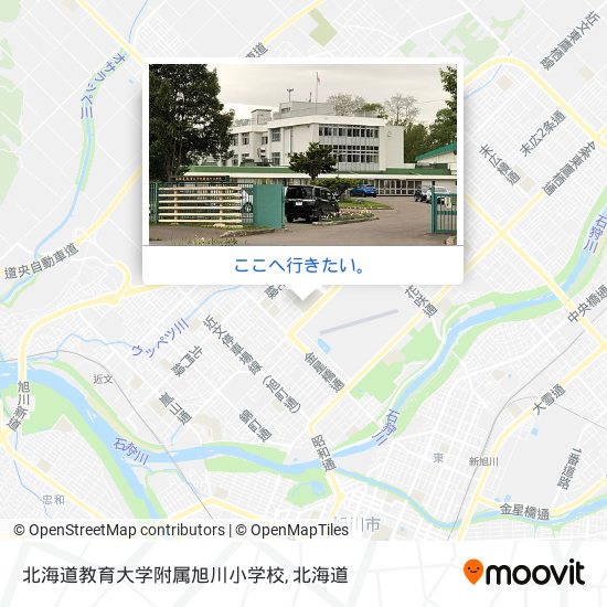 北海道教育大学附属旭川小学校地図