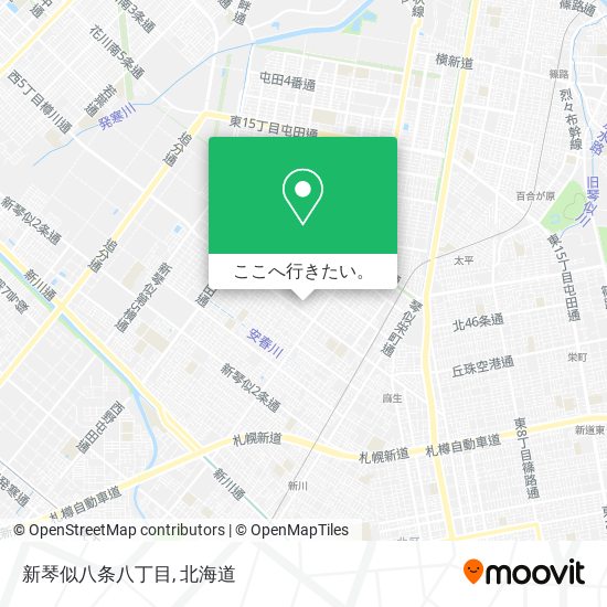 新琴似八条八丁目地図