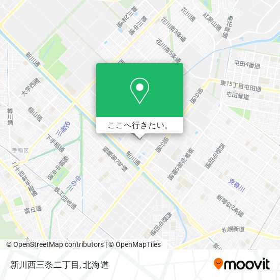 新川西三条二丁目地図