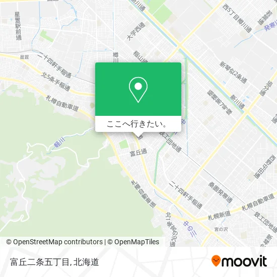 富丘二条五丁目地図