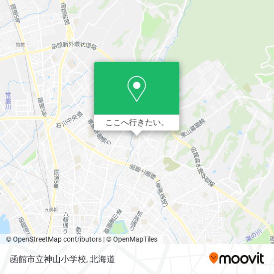 函館市立神山小学校地図