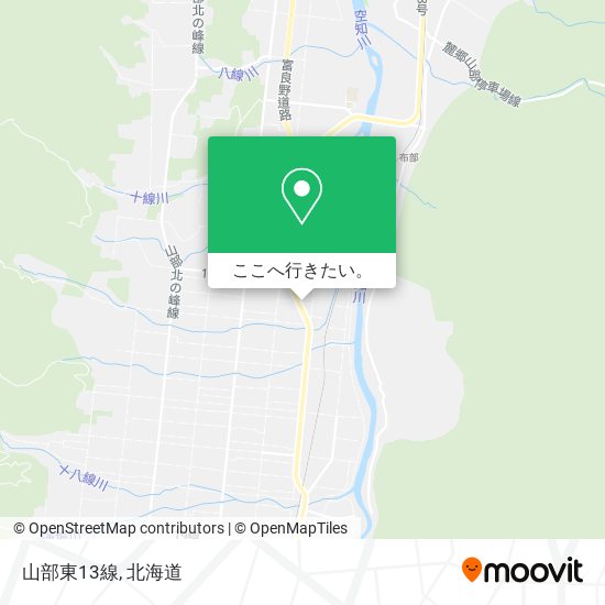 山部東13線地図