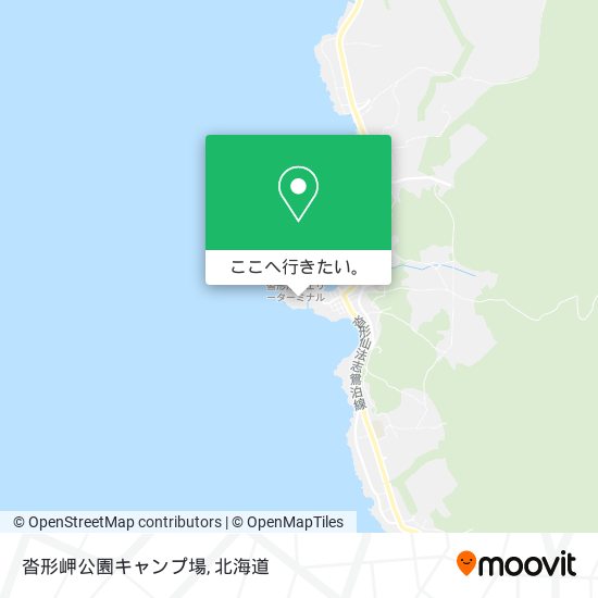 沓形岬公園キャンプ場地図