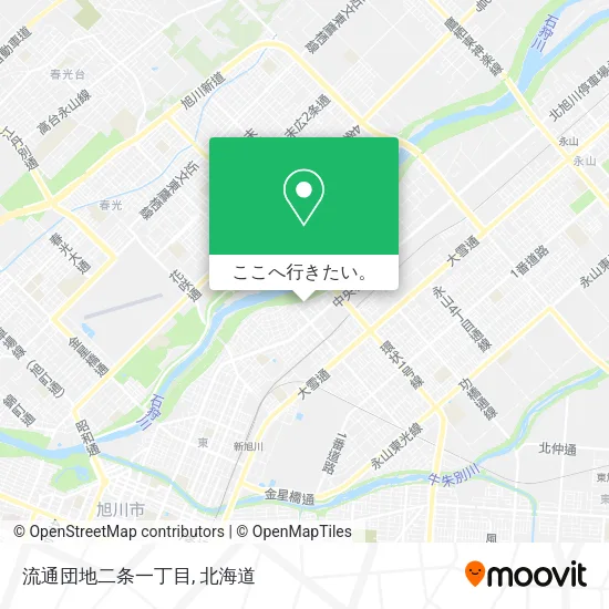 流通団地二条一丁目地図