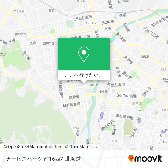 カービスパーク 南16西7地図