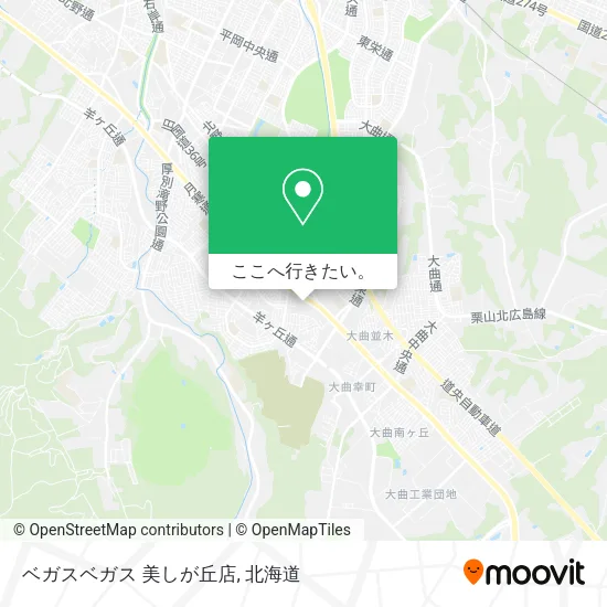 ベガスベガス 美しが丘店地図