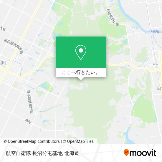 航空自衛隊 長沼分屯基地地図