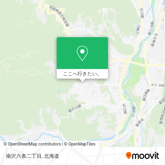 南沢六条二丁目地図